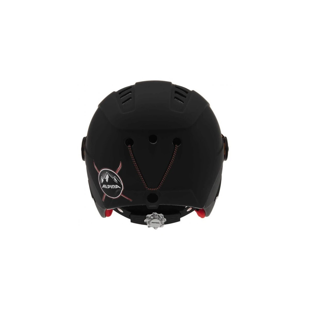 Alpina Carat LE Visor HM Skihjelm - Black Red 4 Alpina Carat LE Visor HM Skihjelm - Black Red - Billede 4
