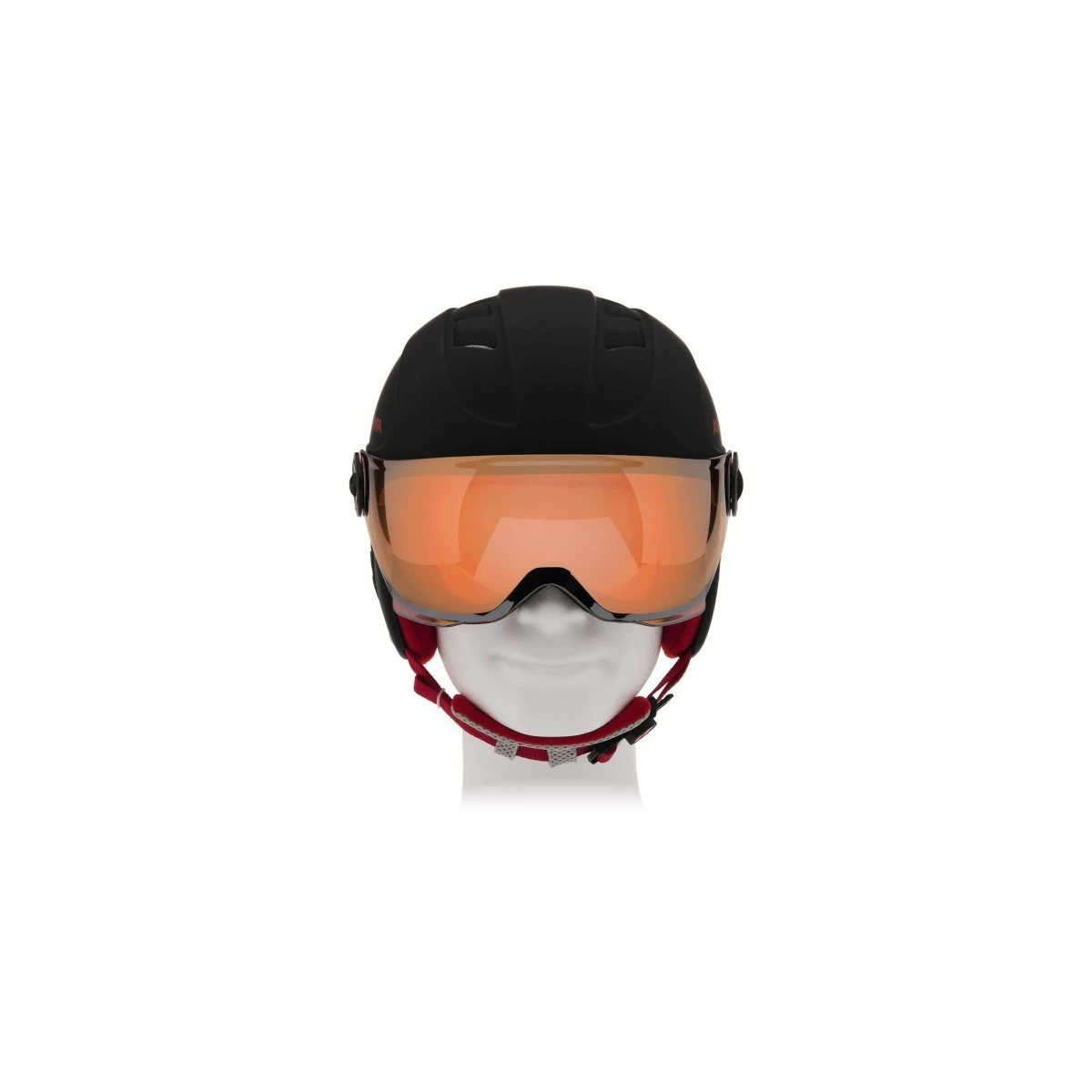 Alpina Carat LE Visor HM Skihjelm - Black Red 1 Alpina Carat LE Visor HM Skihjelm - Black Red