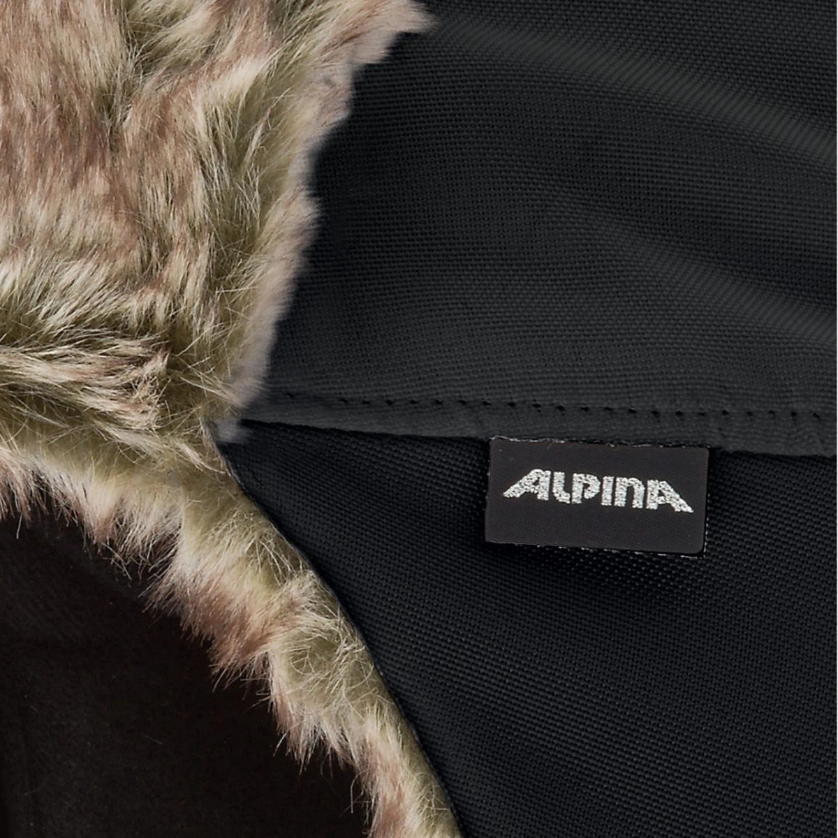 Alpina Mary Jane Hjelm - Sort/Pels 2 Alpina Mary Jane Hjelm - Sort/Pels - Billede 2