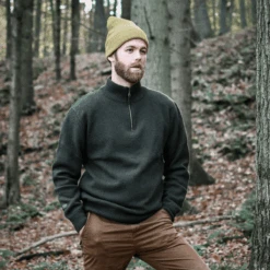 Cold Stavanger Norsk Uld Strik Med Windstop - Grøn -Skitema cold stavanger norsk uld strik med windstop grn 2