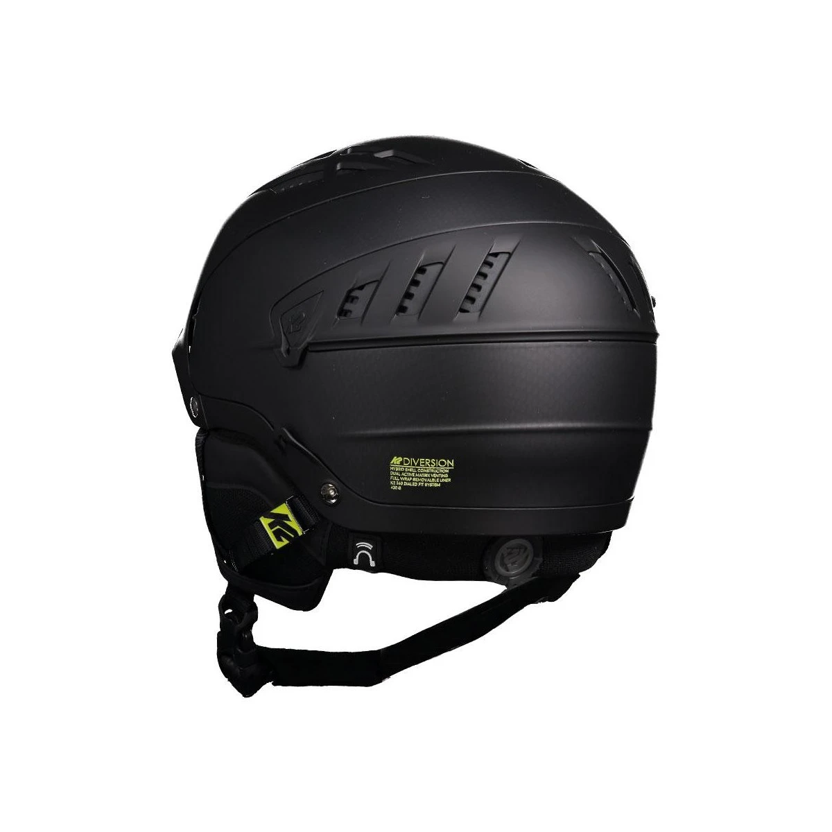 K2 Diversion - Skihjelm Med Audio System - Sort 3 K2 Diversion - Skihjelm Med Audio System - Sort - Billede 3