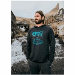 Picture - Larson Tech - Herre Hættetrøje - Black -Skitema picture larson tech herre haettetrje black 2