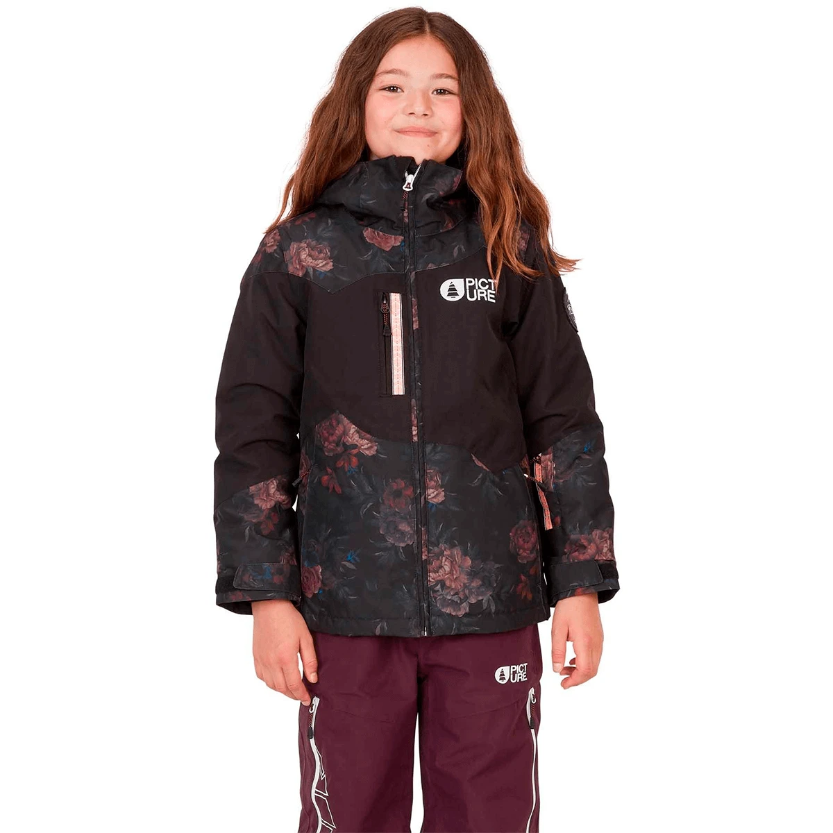 Picture - Leeloo - Pige Skijakke - Flower Print 3 Picture - Leeloo - Pige Skijakke - Flower Print - Billede 3