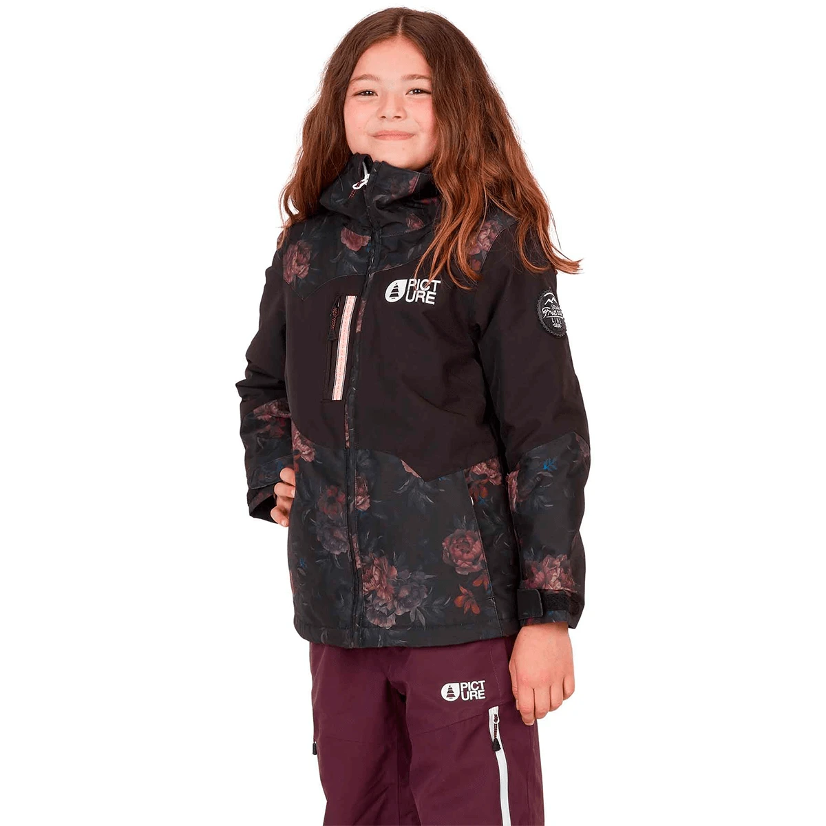 Picture - Leeloo - Pige Skijakke - Flower Print 4 Picture - Leeloo - Pige Skijakke - Flower Print - Billede 4