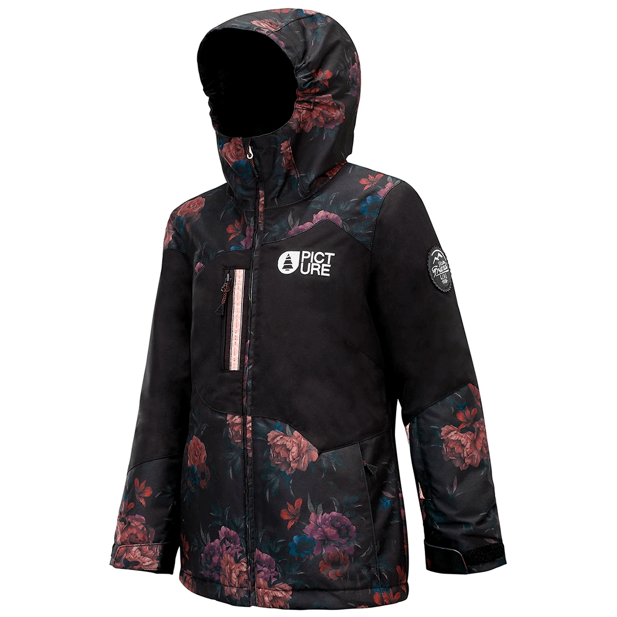 Picture - Leeloo - Pige Skijakke - Flower Print 1 Picture - Leeloo - Pige Skijakke - Flower Print