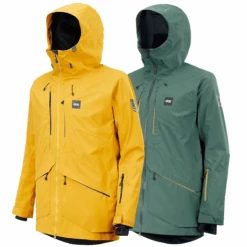 Picture - Zephir- Herre Skijakke - Lichen Green / Safran -Skitema picture zephir herre skijakke lichen green safran 11