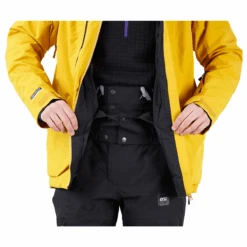 Picture - Zephir- Herre Skijakke - Lichen Green / Safran -Skitema picture zephir herre skijakke lichen green safran 6