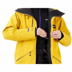 Picture - Zephir- Herre Skijakke - Lichen Green / Safran -Skitema picture zephir herre skijakke lichen green safran 7