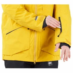 Picture - Zephir- Herre Skijakke - Lichen Green / Safran -Skitema picture zephir herre skijakke lichen green safran 8