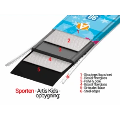 Sporten ARTIS KIDS Junior Carving All-Mountain Ski -Skitema sporten artis kids junior carving all mountain ski 3