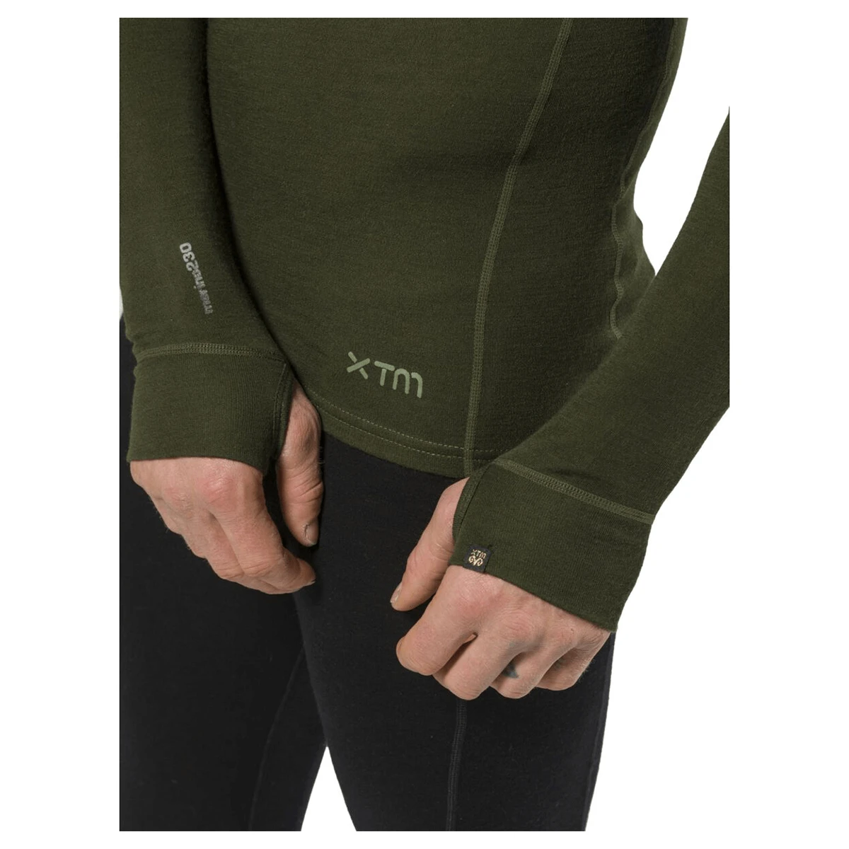 XTM 100% Merino Uld Undertrøje Med Lynlås - Herre 4 XTM 100% Merino Uld Undertrøje Med Lynlås - Herre - Billede 4