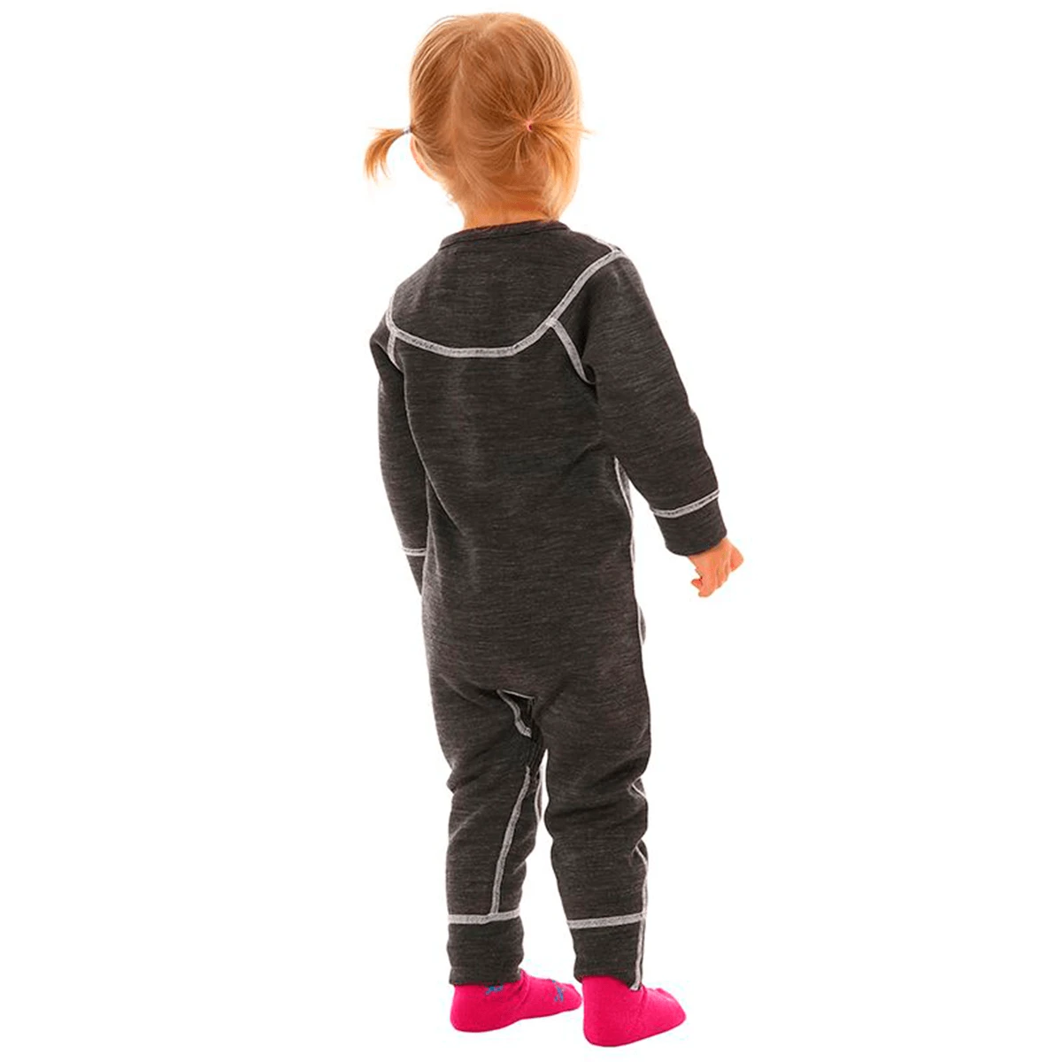 XTM Merino Uld Heldragt Til Børn - Dark Grey 3 XTM Merino Uld Heldragt Til Børn - Dark Grey - Billede 3